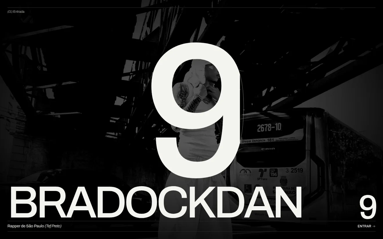 Página inicial do projeto Bradockdan