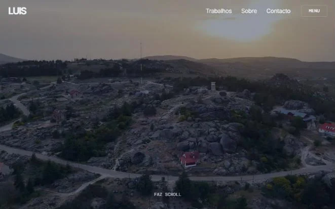 Home page of the project Luis
